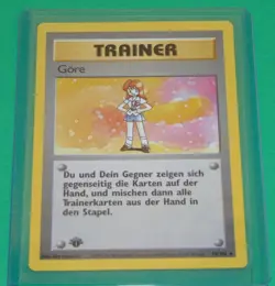 Pokemon TCG Lass Gore Base Set 75/102 German Card First Edition - Image 1