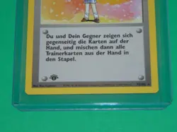 Pokemon TCG Lass Gore Base Set 75/102 German Card First Edition - Image 3