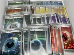Pokemon TCG Reverse Holo Energy Lot Of 77 - Image 1