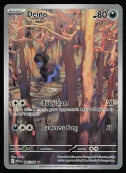 2025 Scarlet & Violet Series - White Flare Deino Illustration Rare #146 - Image 1