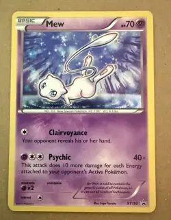 2017 Pokemon XY Mew Holo XY192 Black Star Promo LP-NM - Image 1