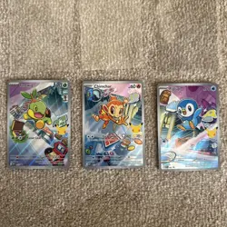 Pokemon TCG First Partner Illustration Collection Series 1 Gen 4 Sinnoh Starters - Image 1