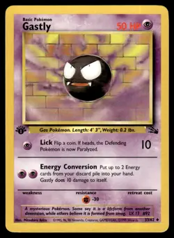 1999 Classic - Fossil First 1st Edition UNplayed Gastly #33 - Image 1