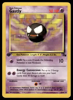 1999 Classic - Fossil First 1st Edition UNplayed Gastly #33 - Image 1