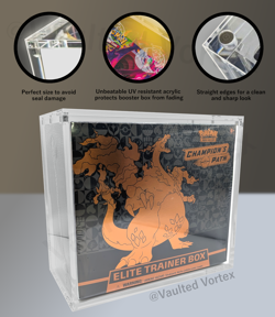 2PCS Pokemon ETB Elite Trainer Box Premium Display Case *VISUAL DEFECT DISCOUNT* - Image 3