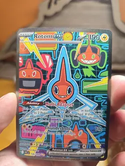 Pokemon TCG Phantasmal Flames Rotom Special Illustration Rare NM Mint - Image 1