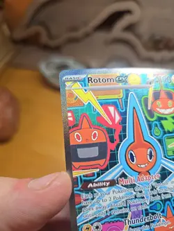 Pokemon TCG Phantasmal Flames Rotom Special Illustration Rare NM Mint - Image 4
