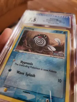Pokemon Poliwag Stamped Reverse Foil EX Unseen Forces 67/115 CGC 7.5 PSA - Image 2