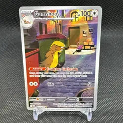 Gumshoos 153/132 Me01: Mega Evolution Illustration Rare Holo 100 HP Pokemon TCG - Image 1