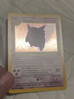 Pokemon TCG Gengar Fossil Set Holographic 5/62 Rare WOTC 1999 LP+/NM Vintage - Image 4