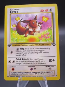 POKEMON TCG EEVEE 51/64 1ST EDITION JUNGLE - Legendsonmain - Image 1