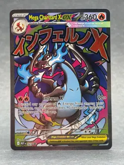 Pokemon - 023 Mega Charizard X ex ME Mega Evolution Promo Holo NM TCG - Image 1
