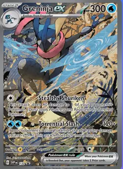 Pokemon Greninja EX 132 Scarlet & Violet Sir Promo TCG Card NM Condition - Image 1