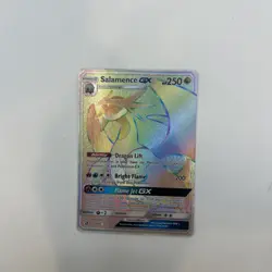Pokemon Salamence GX Full Art Secret Rare Holo 73/70 Dragon Majesty NM - Image 1