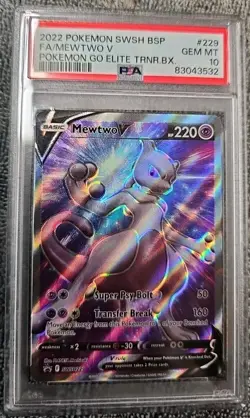 2022 Pokemon Go Elite Trainer Box - Mewtwo V Black Star Promo No. 229 PSA 10 - Image 3