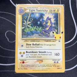 Pokemon TCG Light Toxtricity SWSH137 25th Anniversary Promo - Image 1