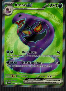 Arbok ex 185/165 Pokemon SV: Scarlet & Violet 151 Ultra Rare NM - Image 1