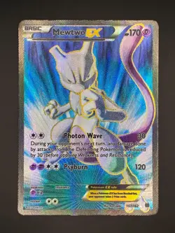 Pokemon TCG XY - BREAKthrough Mewtwo EX Full Art 157/162 LP - Image 1