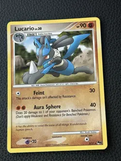 Lucario 2/17 Pop Series 6 Pokemon NON Holo Foil Rare - Image 1