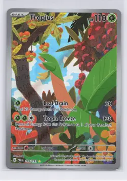 Tropius Illustration Rare 195/193 Pokemon Paldea Evolved English IR NM - Image 1