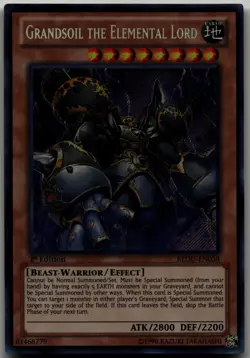 Grandsoil the Elemental Lord Secret Rare Return of the Duelist REDU-EN038 LP - Image 1