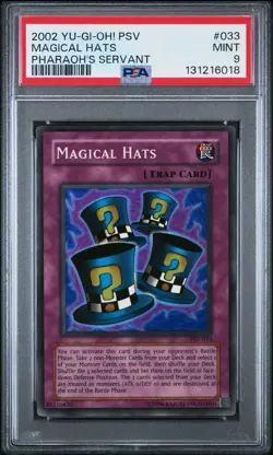 Magical Hats PSA 9 PSV-033 Mint Yu-Gi-Oh Vintage - Image 1