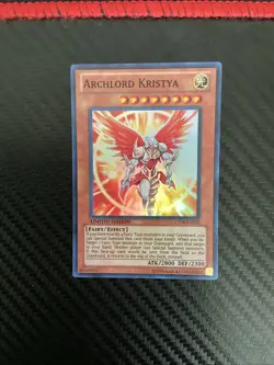 USA Seller Yugioh Archlord Kristya CT08-EN010 Super Rare Limited Edition LP - Image 1
