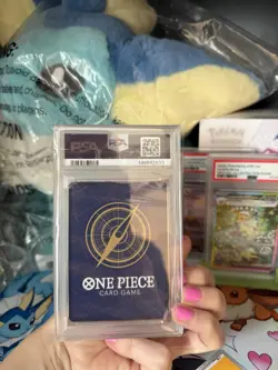 Namco Dracule Mihawk OP14-119 Secret Rare Foil Alternate Art PSA 9 One Piece - Image 2