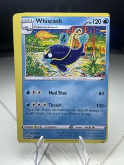 *ERROR MISCUT* Whiscash 036/189 Pokemon Card TCG Astral Radiance LP- - Image 1