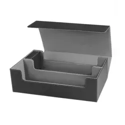 PU Leather Trading Card Storage Box - Holds 600+ MTG, Commander Decks, Magnetic - Image 5