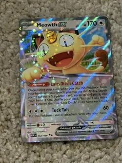 Pokemon Perfect Order Meowth EX 062/088 Double Rare Halo NM - Image 1