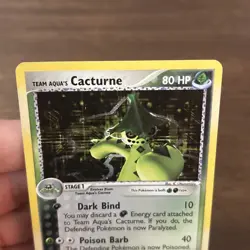 Team Aqua's Cacturne 1/95 Team Magma vs Team Aqua Rare Holo Pokemon Card TCG - Image 2