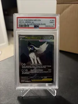 2025 Pokemon Meg En-Mega Evolution #180 Mega Absol Ex Special IR PSA 9 - Image 1