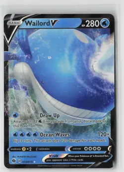 Pokemon Wailord V #13/73 Champion's Path Near Mint or Better - Image 1