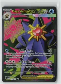 Pokemon Mega Starmie ex #102/088 ME03: Perfect Order Near Mint or Better - Image 1