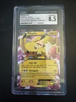 Pikachu EX XY84 EX Legendary Collection Black Star Promos CGC 8.5 Pokemon 2015 - Image 1