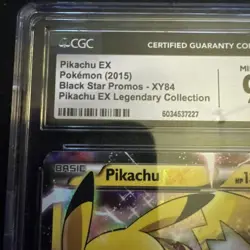 Pikachu EX XY84 EX Legendary Collection Black Star Promos CGC 9 Pokemon 2015 - Image 2