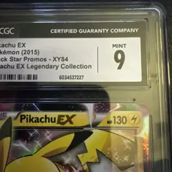 Pikachu EX XY84 EX Legendary Collection Black Star Promos CGC 9 Pokemon 2015 - Image 3