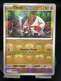 Pokemon TCG Throh (Master Ball) 050/086 Black Bolt Reverse Holo NM - Image 1