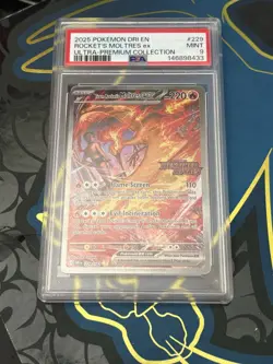 Pokemon Team Rocket's Moltres EX Destined Rivals 229/182 Rare Holo 220 HP - Image 1