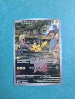 Pokemon TCG Pikachu IR 173/165 Sv: Scarlet & Violet 151 Illustration Rare Holo - Image 1