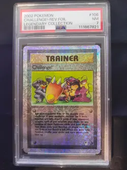 Challenge! 106/110 - PSA NM 7 - Legendary Collection Reverse Holo - Pokemon Card - Image 2