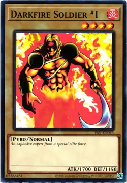Yu-Gi-Oh Pharaoh's Servant (25th Anniversary) Darkfire Soldier #1 Common Card - Image 1