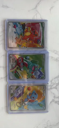 Pokemon TCG First Partner Illustration Collection Series 1 Kanto GEN 1 Starters - Image 1