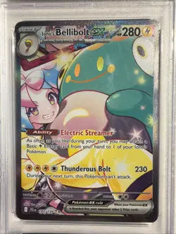 2025 POKEMON JTG EN-JOURNEY TOGETHER #183 IONO'S BELLIBOLT EX PSA 9 - Image 2
