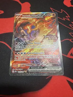 Pokemon TCG Team Rockets Moltres EX Stamped Destined Rivals Promo SIR - Image 2