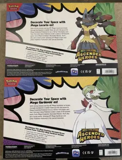 Pokemon Ascended Heroes Premium Poster Collection Set Lucario Gardevoir - Image 2