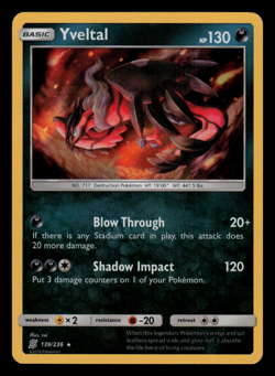 NM - Pokemon Yveltal 139/236 Unified Minds Holo Rare - Image 1