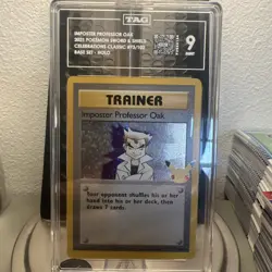 1999 Pokemon TCG Trainer Imposter Professor Oak Base Set 73/102 - Image 1