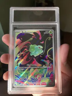 pokemon Bulbasaur 133/132 Me01: Mega Evolution IR W/ Graded case Not Graded NM - Image 1